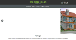 Desktop Screenshot of oakridgehomes.in